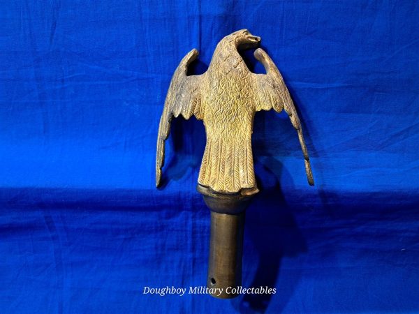 civil-war-flag-pole-eagle-topper-gilded-brass-excellent-condition-origial-condiiton-holed-beak