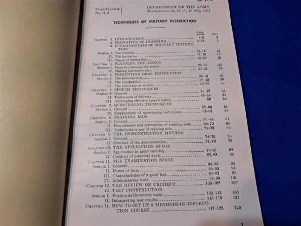 korean-war-field-manual-f-21-6-for-instructions-on-how-to-be-an-drill-instructor-or-classroom-1954