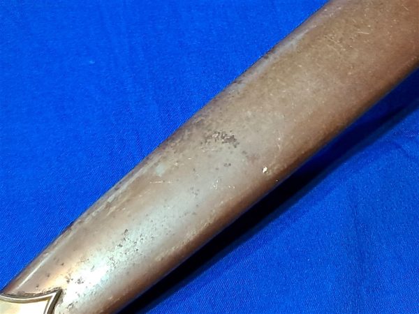 german-world-war-two-ground-dagger-early-s-a-pattern-1933-with-nickel-silver-fittings-excellent-condition-with-scabbard