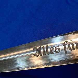 german-world-war-two-ground-dagger-early-s-a-pattern-1933-with-nickel-silver-fittings-excellent-condition-with-scabbard