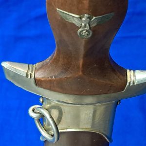 german-world-war-two-ground-dagger-early-s-a-pattern-1933-with-nickel-silver-fittings-excellent-condition-with-scabbard