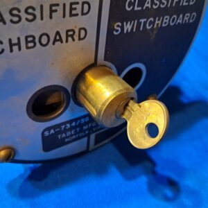 vietnam-period-switch-board-classified-switch-for-communications-on-ship-and-land-with-key-brass