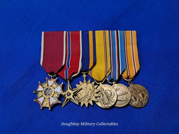 world-war-two-miniature-medal-set-of-six-with-legion-of-merit-bronze-star-and-air-medal-bar