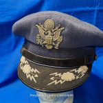early-vietnam-era-air-force-officers-visor-cap-hat-with-bullion-lightning-clouds-large-size-high-quality