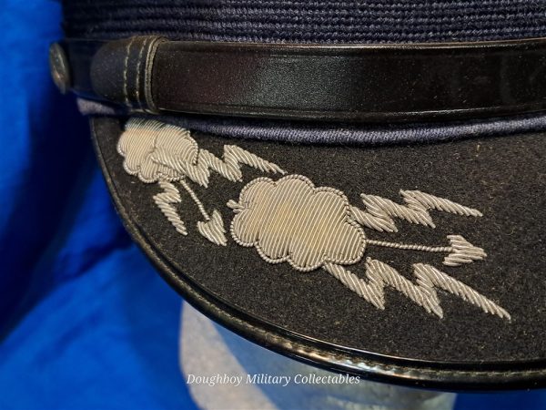 early-vietnam-era-air-force-officers-visor-cap-hat-with-bullion-lightning-clouds-large-size-high-quality