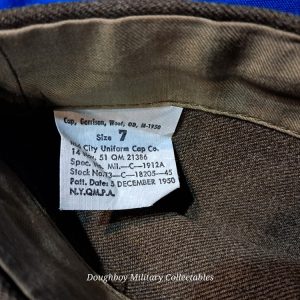 korean-war-1950-dated-cap-for-enlisted-engineer-dress-green-uniform-mint-condiiton