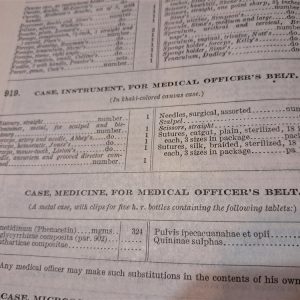 world-war-one-medical-manual-for-the-medic-department-1916-dated-400-pages-lists-kits-belts-and-chests