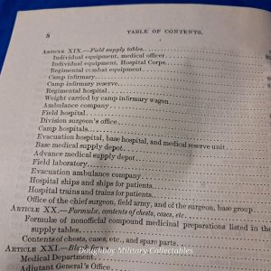 world-war-one-medical-manual-for-the-medic-department-1916-dated-400-pages-lists-kits-belts-and-chests