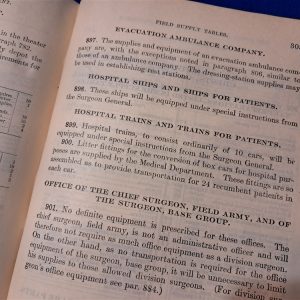 world-war-one-medical-manual-for-the-medic-department-1916-dated-400-pages-lists-kits-belts-and-chests