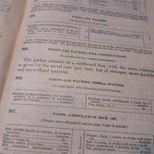 world-war-one-medical-manual-for-the-medic-department-1916-dated-400-pages-lists-kits-belts-and-chests