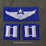 early-vietnam-color-pattern-blue-air-force-captain-rank-and-wings-for-combat-uniform-field-white-embroidered
