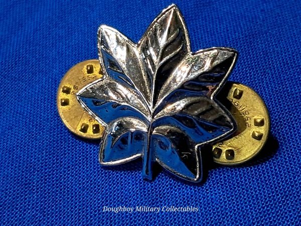 korean-war-era-lieutenant-colonel-marine-corps-rank-sterling-silver-correct-clutches-excellent