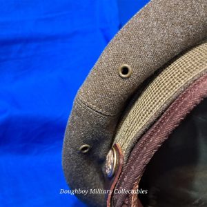 world-war-two-visor-hat-officers-model-with-eagle-and-braid-excellent-condition-green-olive-drab-wool