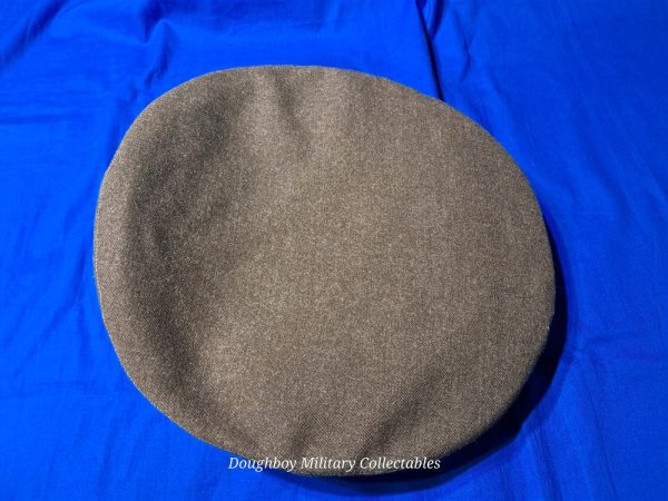 world-war-two-visor-hat-officers-model-with-eagle-and-braid-excellent-condition-green-olive-drab-wool