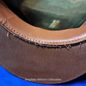 world-war-two-visor-hat-officers-model-with-eagle-and-braid-excellent-condition-green-olive-drab-wool