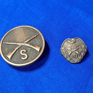 world-war-one-102-pin-for-civilian-clothing-damaged-screw-post-force-marked-bronze-26th-division-infantry
