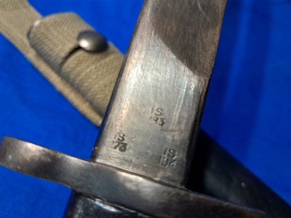 world-war-two-british-india-manufactured-type 2-mark-bayonet-short-with-original-frog-1944-dated