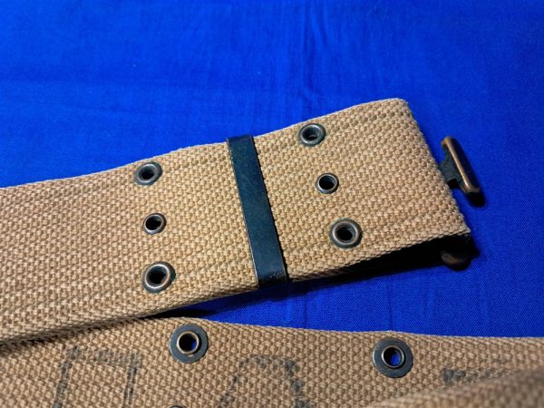 world-war-one-pistol-belt-with-mill-markings-dated-1917-bullet-logo-excellent-condition