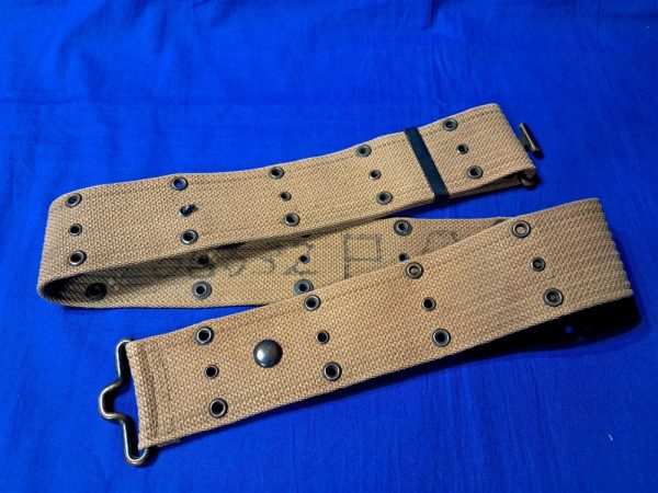 world-war-one-pistol-belt-with-mill-markings-dated-1917-bullet-logo-excellent-condition