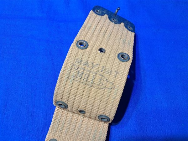 world-war-one-pistol-belt-with-mill-markings-dated-1917-bullet-logo-excellent-condition