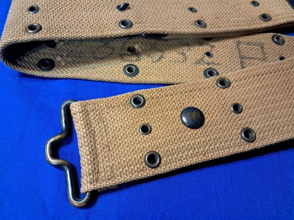 world-war-one-pistol-belt-with-mill-markings-dated-1917-bullet-logo-excellent-condition