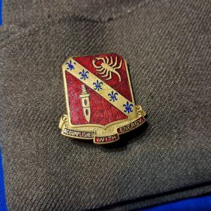 world-war-two-army-dress-overseas-cap-with-168-field-artillery-insignia-pin-by-robbins