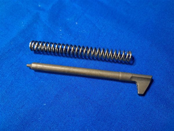 world-war-two-carbine-pin-and-original-spring-for-rifle-bolt-unissued-marked-inland