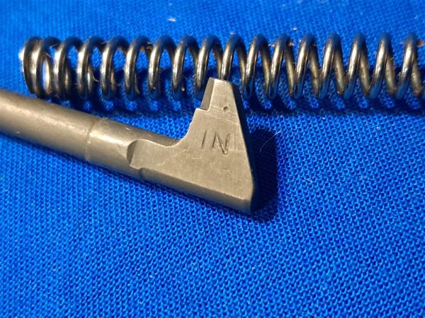 world-war-two-carbine-pin-and-original-spring-for-rifle-bolt-unissued-marked-inland