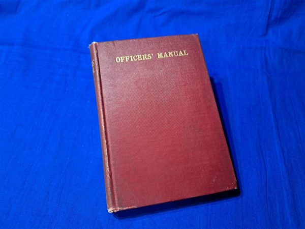 world-war-one-manual-for-officers-written-by-moss-over-6oo-pages-hard-cover