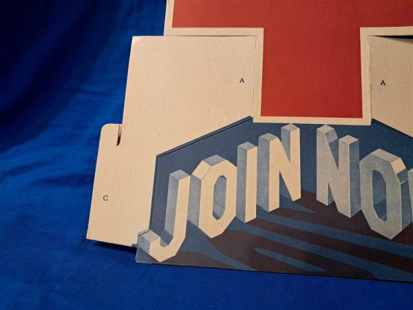 world-war-two-red-cross-recruitment-sign-for-countertop-type-pattern-with-folding-legs-cardboard