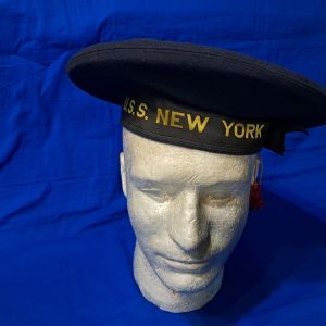 world-war-one-naval-navy-enlisted-new-york-battleship-original-tally-hat-excellent-condition