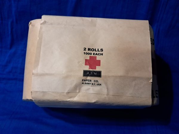 world-war-two-american-red-cross-toilet-paper-doble-roll-with-original-sleeve-full-set-excellent-comfort-bags