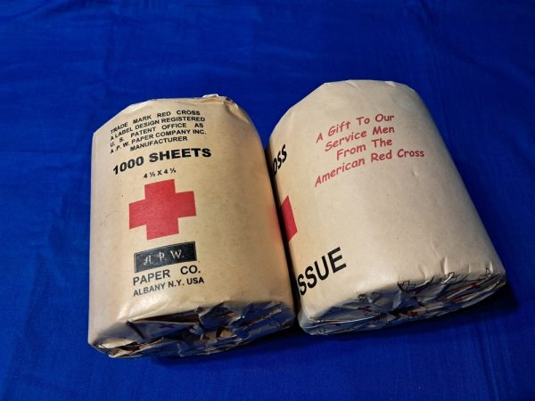 world-war-two-american-red-cross-toilet-paper-doble-roll-with-original-sleeve-full-set-excellent-comfort-bags