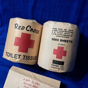 world-war-two-american-red-cross-toilet-paper-doble-roll-with-original-sleeve-full-set-excellent-comfort-bags