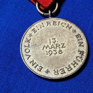 german-world-war-two-anschluss-occupy-austria-medal-dated-1938-with-original-ribbon-no-clasp