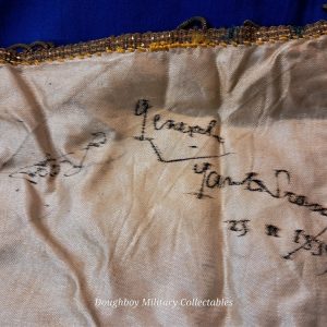 world-war-one-france-commune-chaon-village-veterans-pennant-with-generals-signature-on-back-embroidered-adrian-helmet-bullion-trim-flag