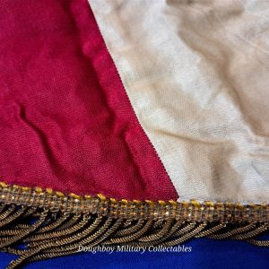 world-war-one-france-commune-chaon-village-veterans-pennant-with-generals-signature-on-back-embroidered-adrian-helmet-bullion-trim-flag