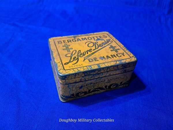 french-candy-dish world-war-two-france-candie-dish-box-metal-original-for-goodies-and-such