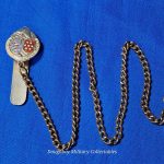 german-world-war-two-fireman-school-whistle-chain-mount-for-uniform-instructror-with- enamel-city-name