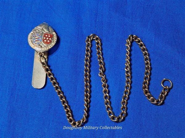 german-fireman-whistle german-world-war-two-fireman-school-whistle-chain-mount-for-uniform-instructror-with- enamel-city-name