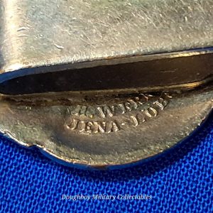 german-world-war-two-fireman-school-whistle-chain-mount-for-uniform-instructror-with- enamel-city-name