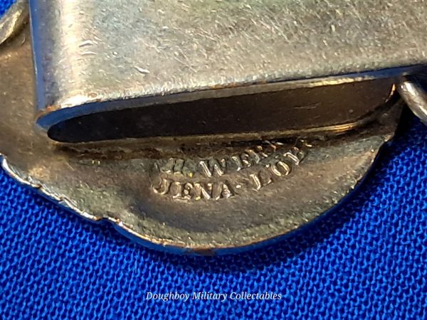 german-world-war-two-fireman-school-whistle-chain-mount-for-uniform-instructror-with- enamel-city-name