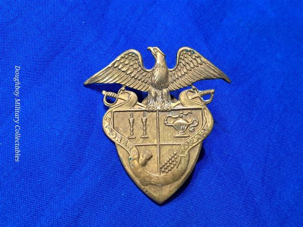 johns-military-academy world-war-two-military-academy-visor-cap-badge-for-uniform-saint-john