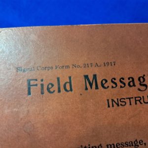 world-war-one-message-booklet-field-use-hard-cover-for-phones-and-telegraph-with-graph-paper-sketch-on-back-1917-dated-17