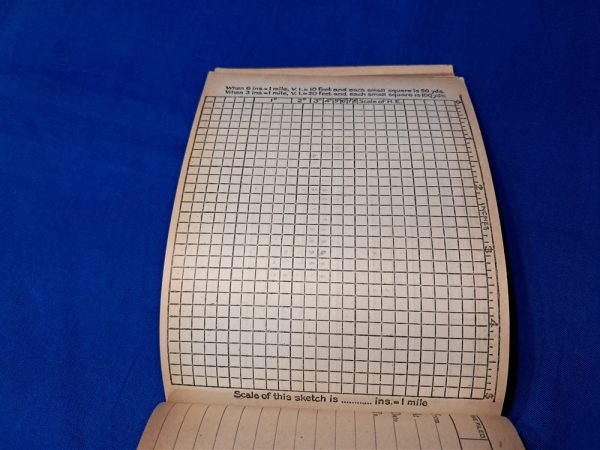 world-war-one-message-booklet-field-use-hard-cover-for-phones-and-telegraph-with-graph-paper-sketch-on-back-1917-dated-17
