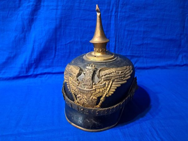pickelhaube-grenadier-line world-war-one-german-prussian-spiked-helmet-pickelhaube-model-1895-early-line-officer-with-chin-scales-some-damage-large-sized