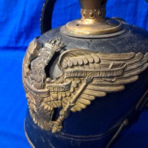 world-war-one-german-prussian-spiked-helmet-pickelhaube-model-1895-early-line-officer-with-chin-scales-some-damage-large-sized