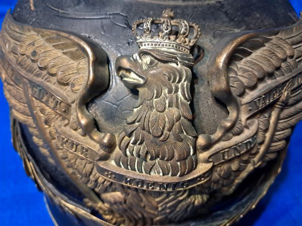world-war-one-german-prussian-spiked-helmet-pickelhaube-model-1895-early-line-officer-with-chin-scales-some-damage-large-sized