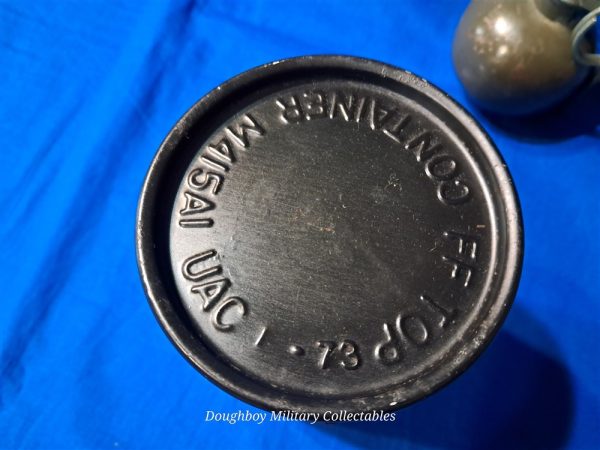 vietnam-war-era-1972-dated-67-type-hand-grenade-inert-totally-m213-fuze-no-markings-fag-body-repainted-years-ago-scarce