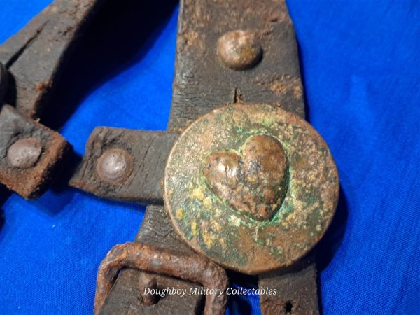 halter-rosettes-set-pair-old-used-maybe-civil-war-era-to-1800